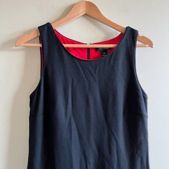 WHITE HOUSE BLACK MARKET BLACK SLEEVELESS FAUX WRAP DROP WAIST DRESS WOM… - Picture 2 of 8